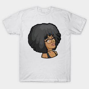 Big Afro Brown Skin Girl T-Shirt